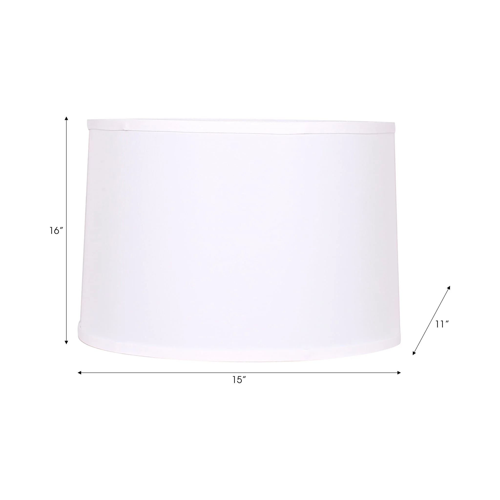Polylinen, 15x16x11" Lamp Shade, White Kd - Image 8