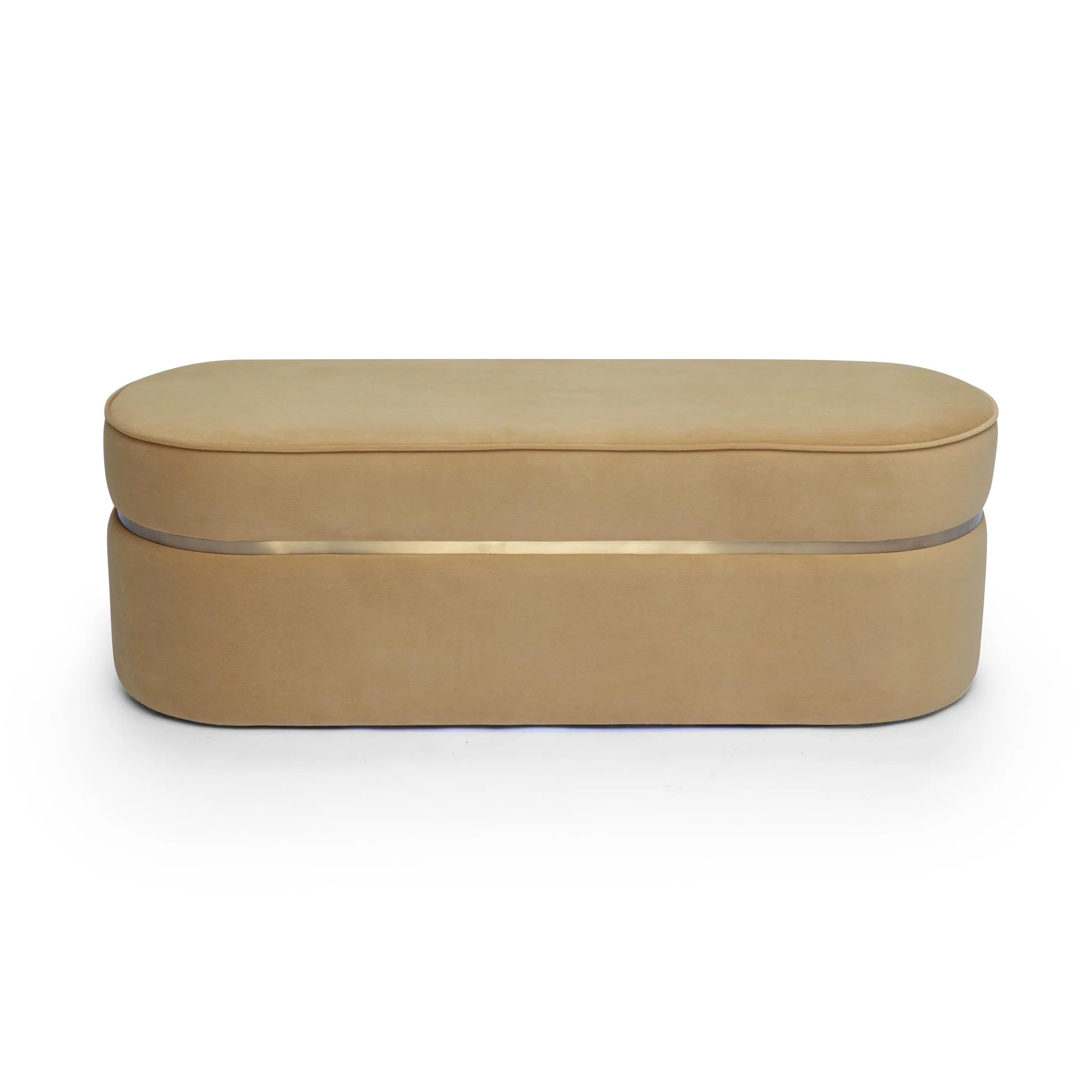 Pomp Honey Velvet Bench - Image 3