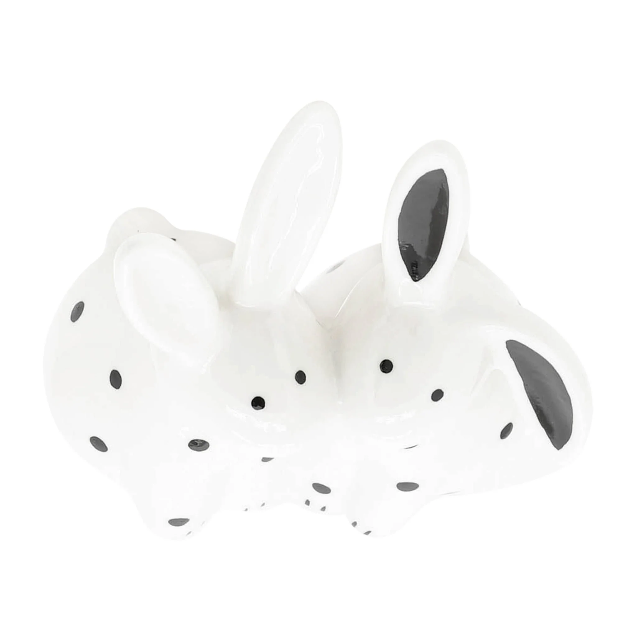 Porcelain, 7"h Kissing Bunnies, White - Image 6