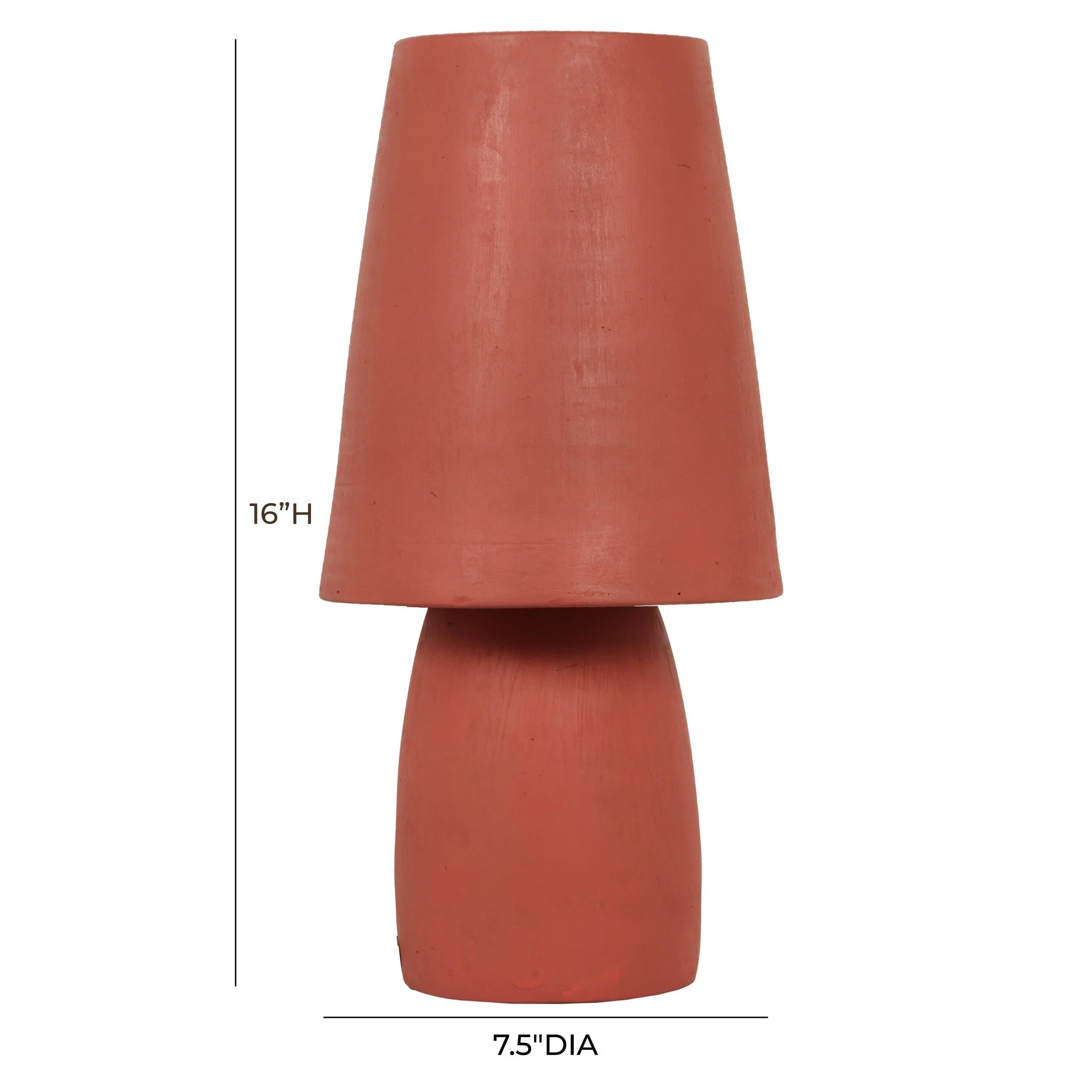 Porcini Red Terracotta Table Lamp - Image 6