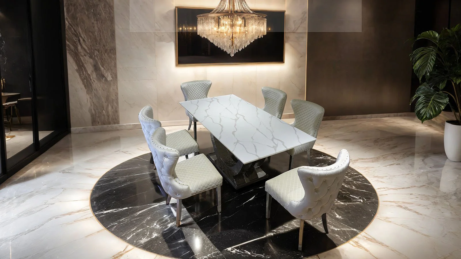Portanova 7 Pc. Dining Table Set - Image 2