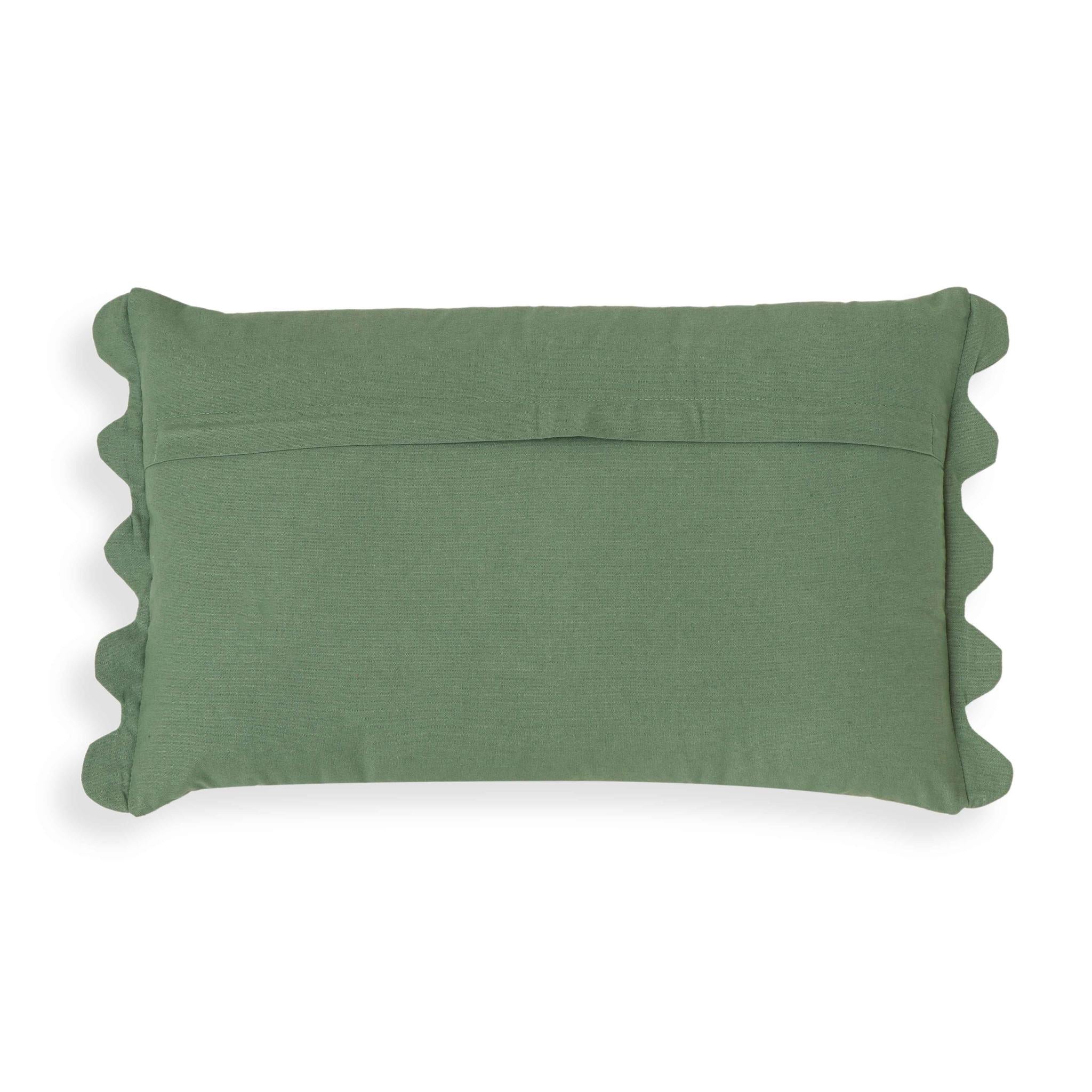Portia Aqua Embroidered Cotton Flex 20 x 12 inch Accent Cushion - Image 11