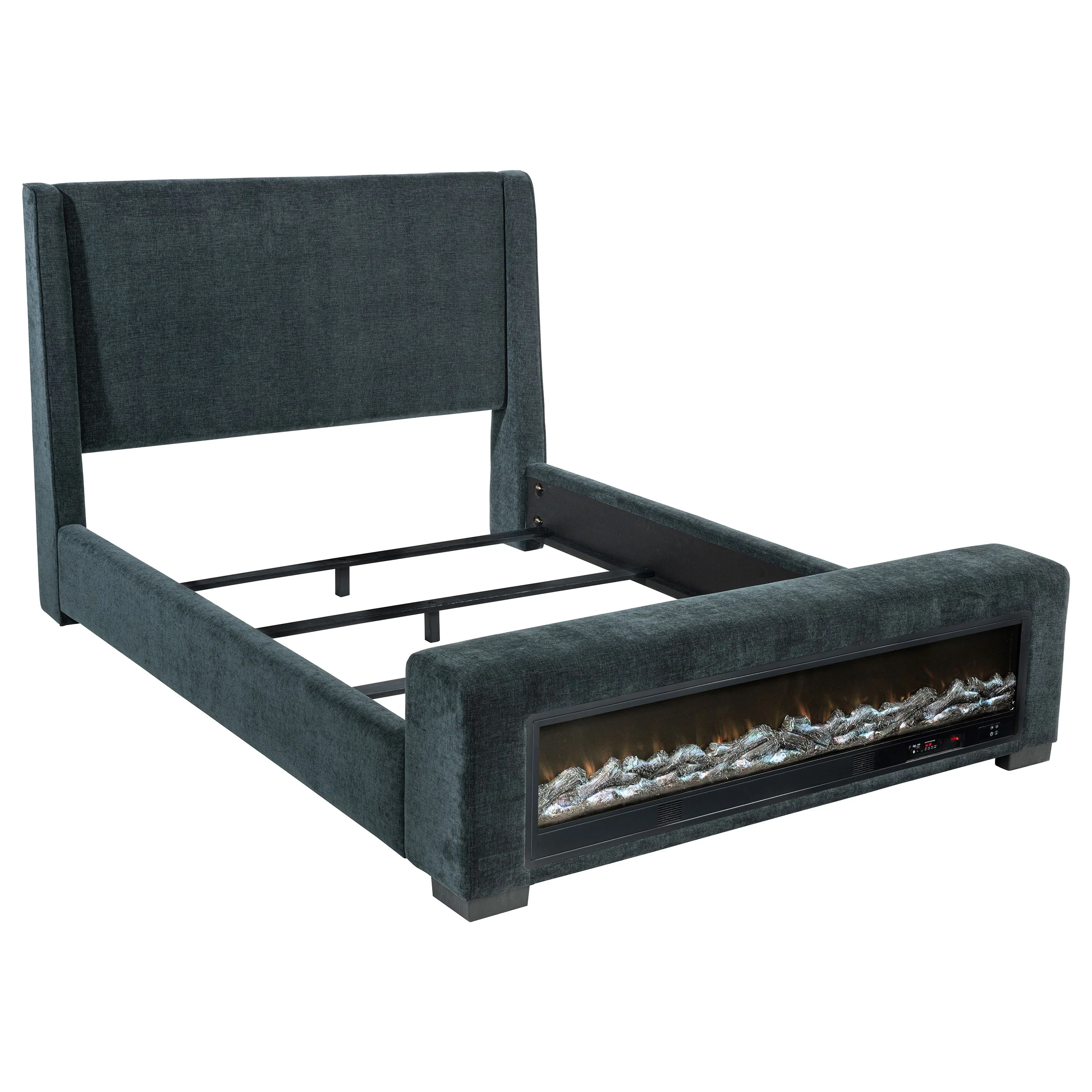 Preston Wingback Bed with Flame Visualizer and Bluetooth Speaker - Image 25
