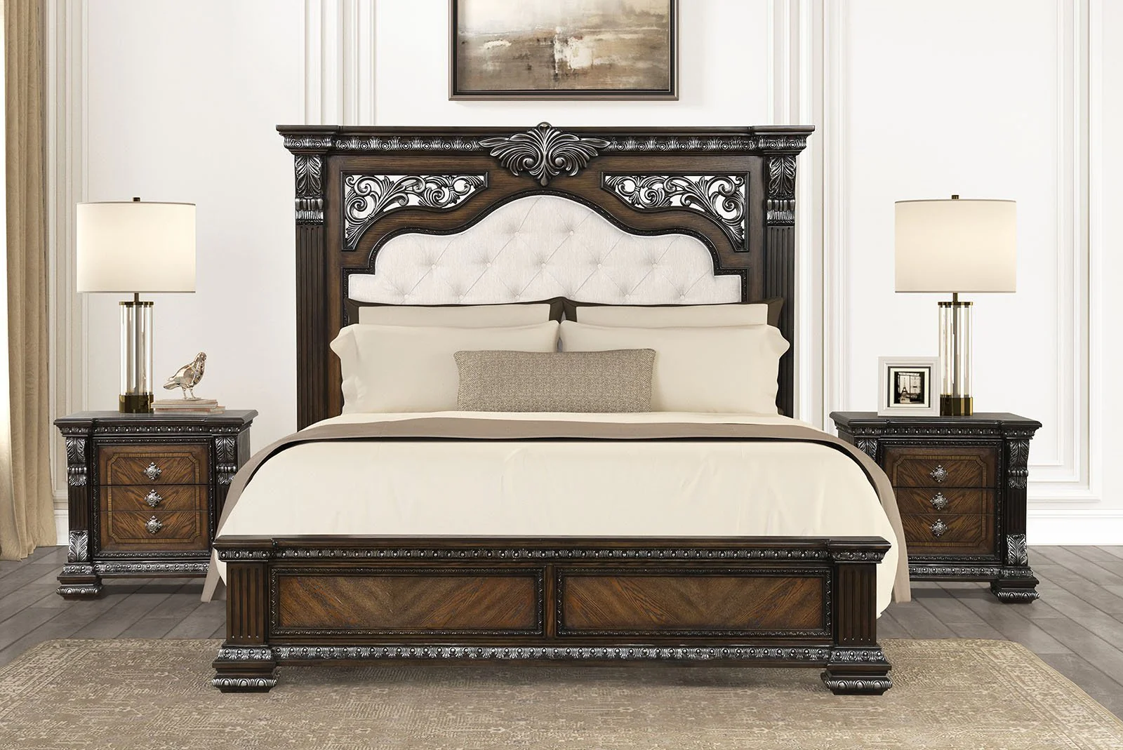 Promenade E.King Bed, Espresso - Image 2