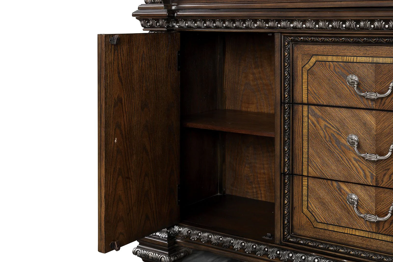 Promenade Hutch And Buffet, Dark Brown - Image 4