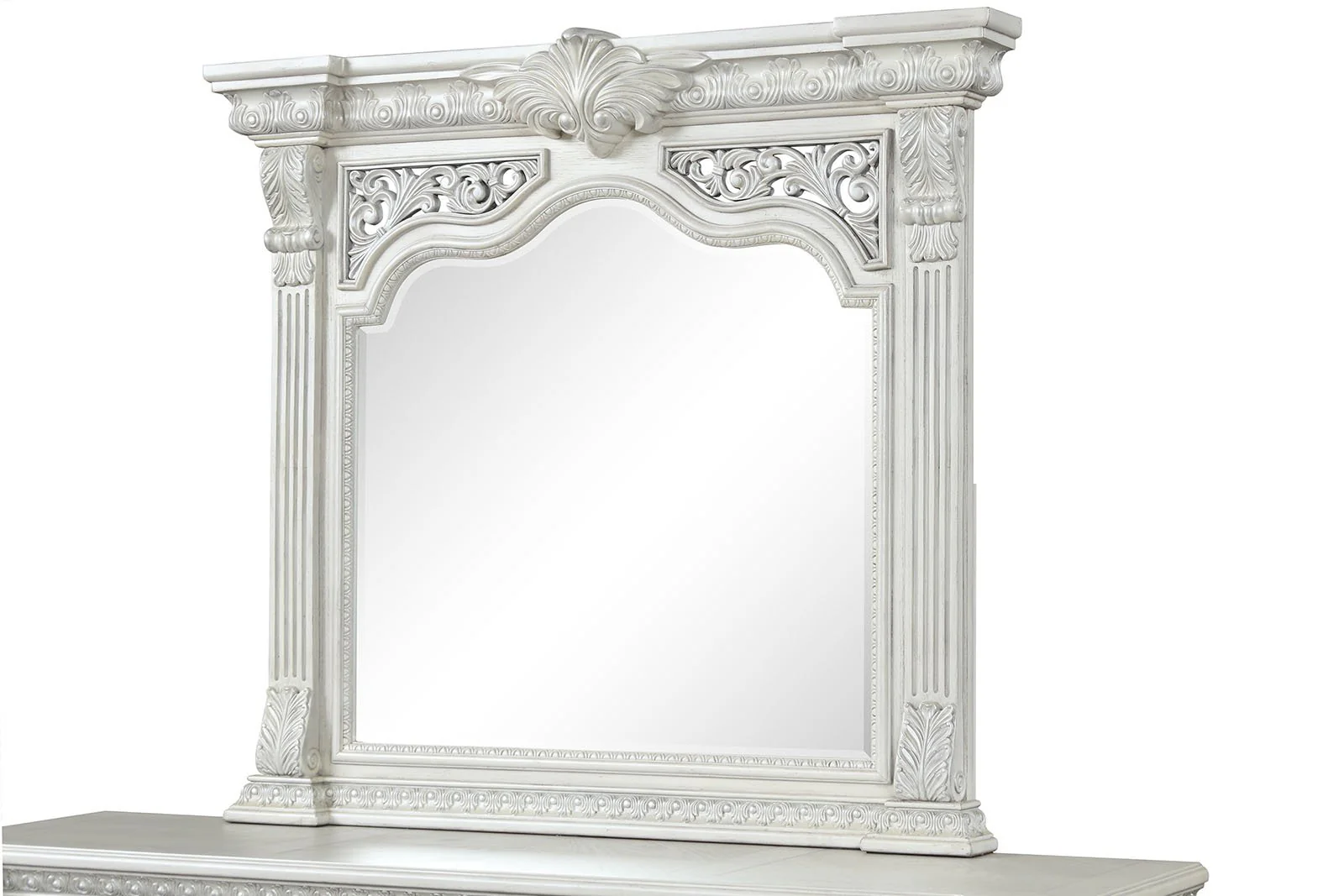 Promenade Mirror, Wire Brushed White - Image 5