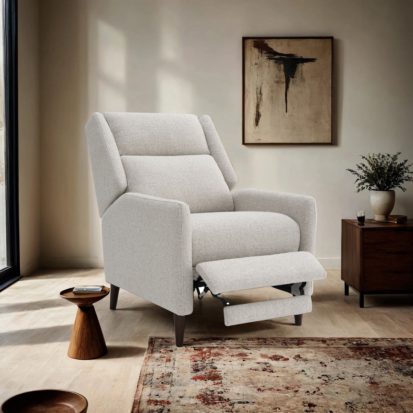 Psyche Pushback Recliner, Beige - Image 2