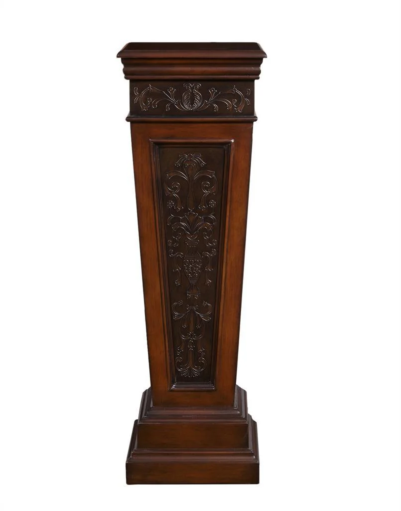 Pulaski Faux Metal Inlay Accent Pedestal - Image 2