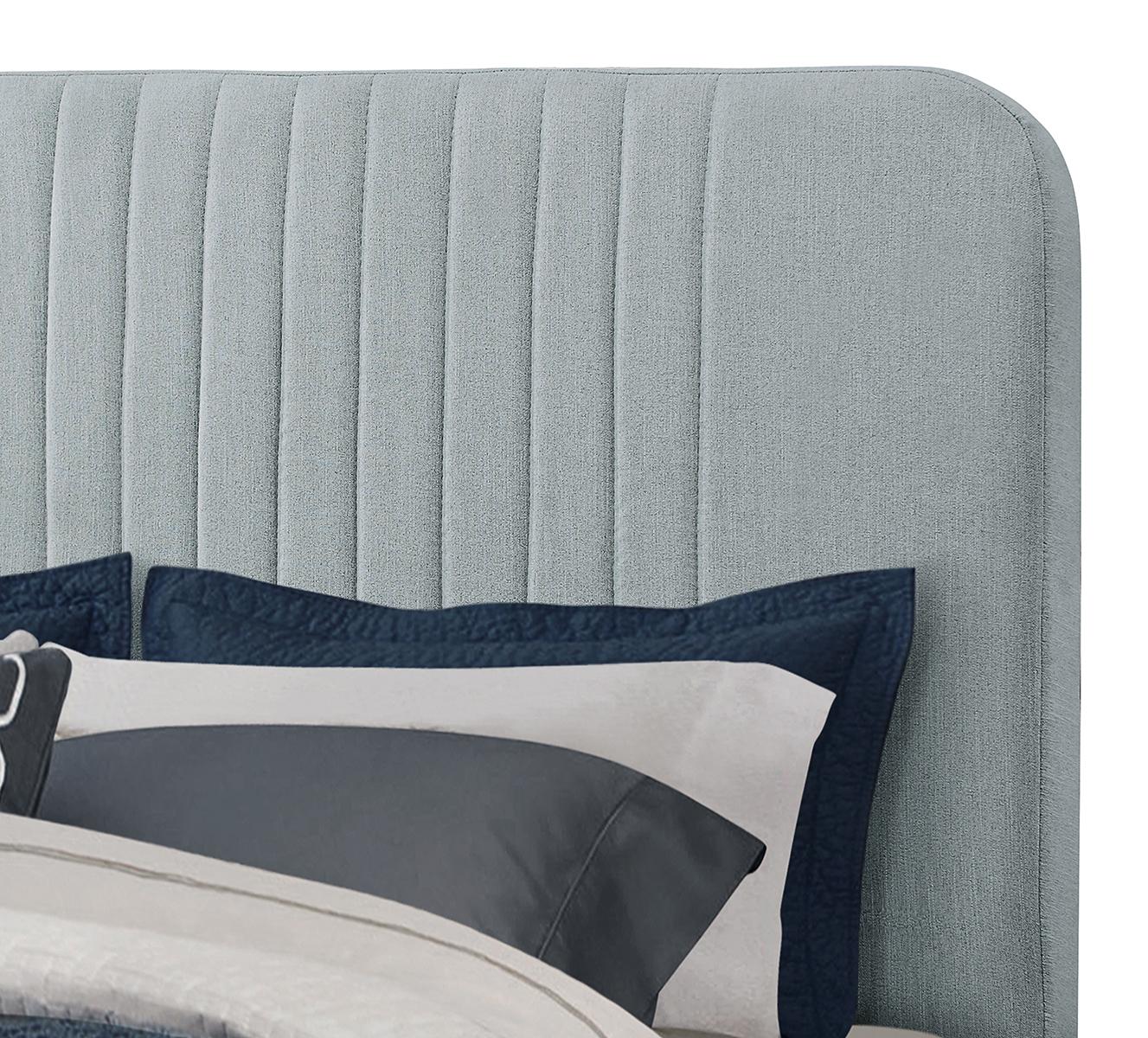 Pulaski ACH All-In-One King Channeled Bed in Blue - Image 3