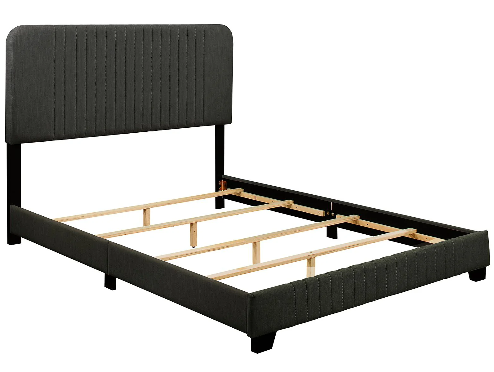 Pulaski ACH All-In-One King Channeled Bed in Grey - Image 3