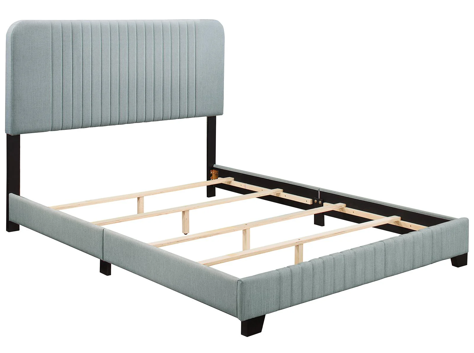 Pulaski ACH All-In-One Queen Channeled Bed in Blue - Image 4