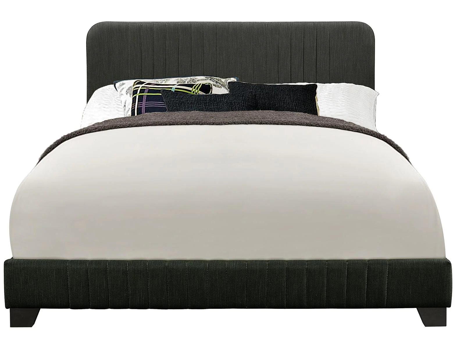 Pulaski ACH All-In-One Queen Channeled Bed in Grey - Image 2