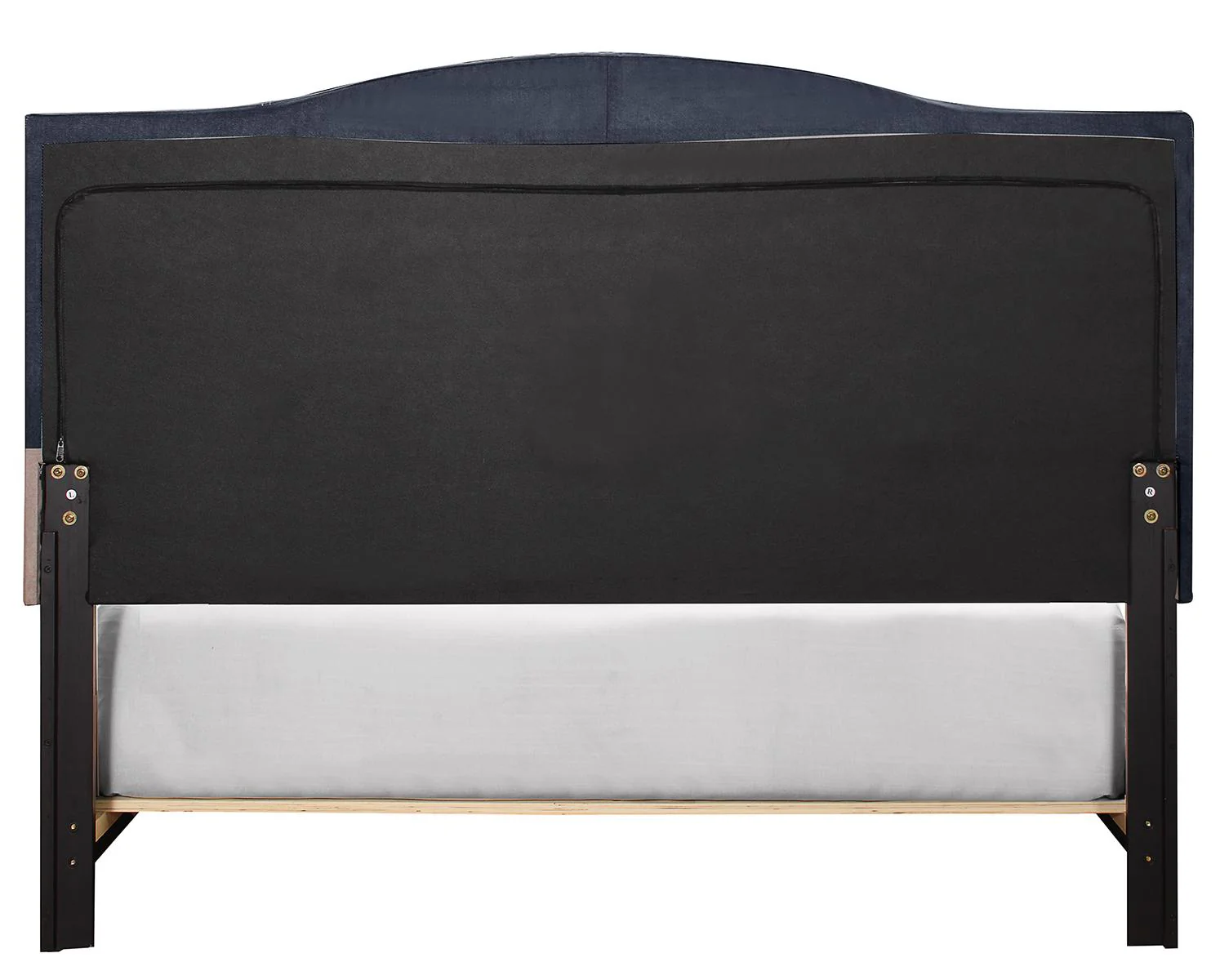 Pulaski ACH All-In-One Queen Modified Camel Back Upholstered Bed in Blue - Image 4
