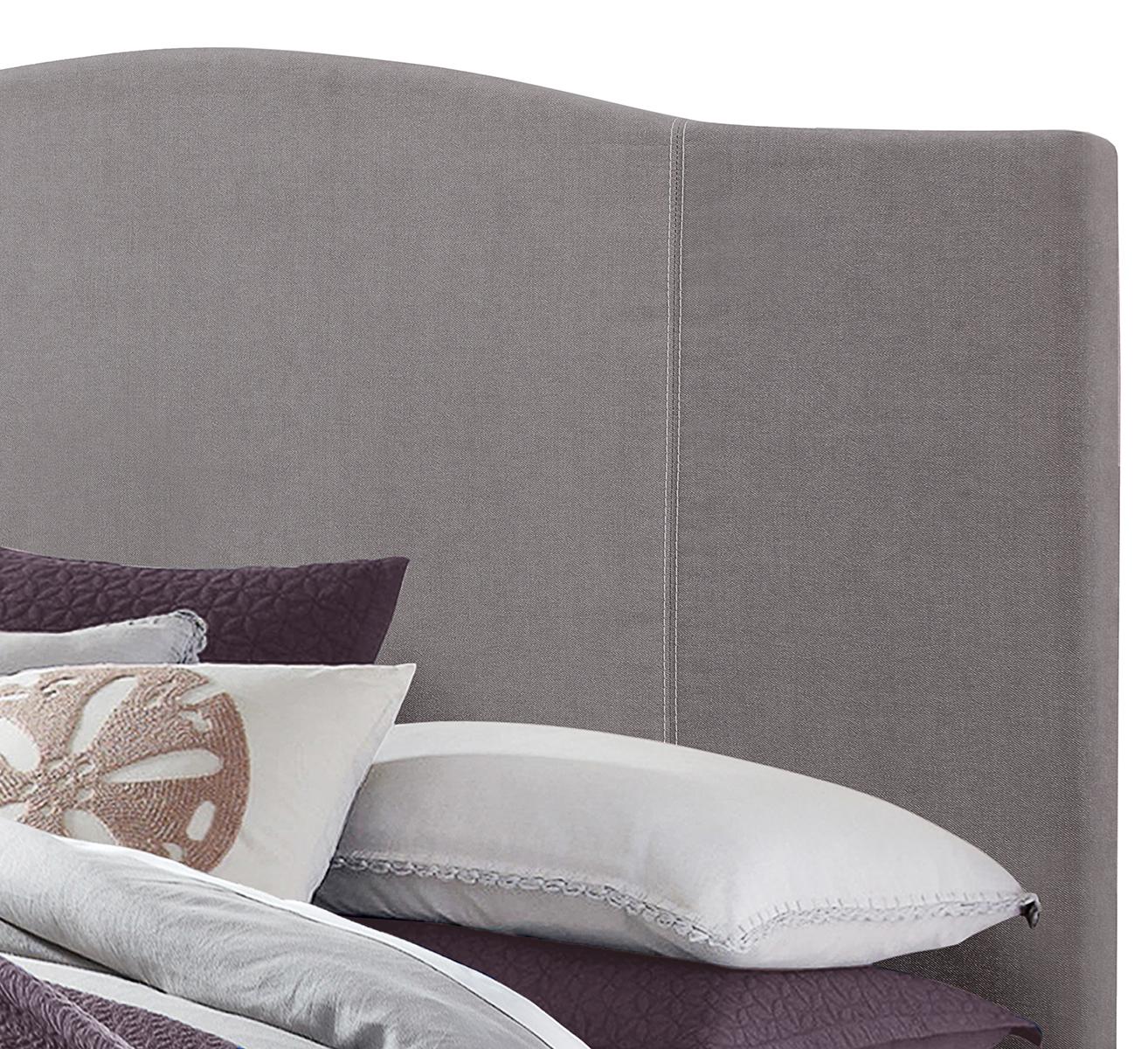 Pulaski ACH All-In-One Queen Modified Camel Back Upholstered Bed in Grey - Image 4