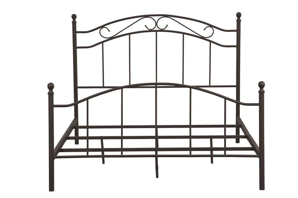 Pulaski All-in-One Brown "Scroll" Metal Queen Bed - Image 2