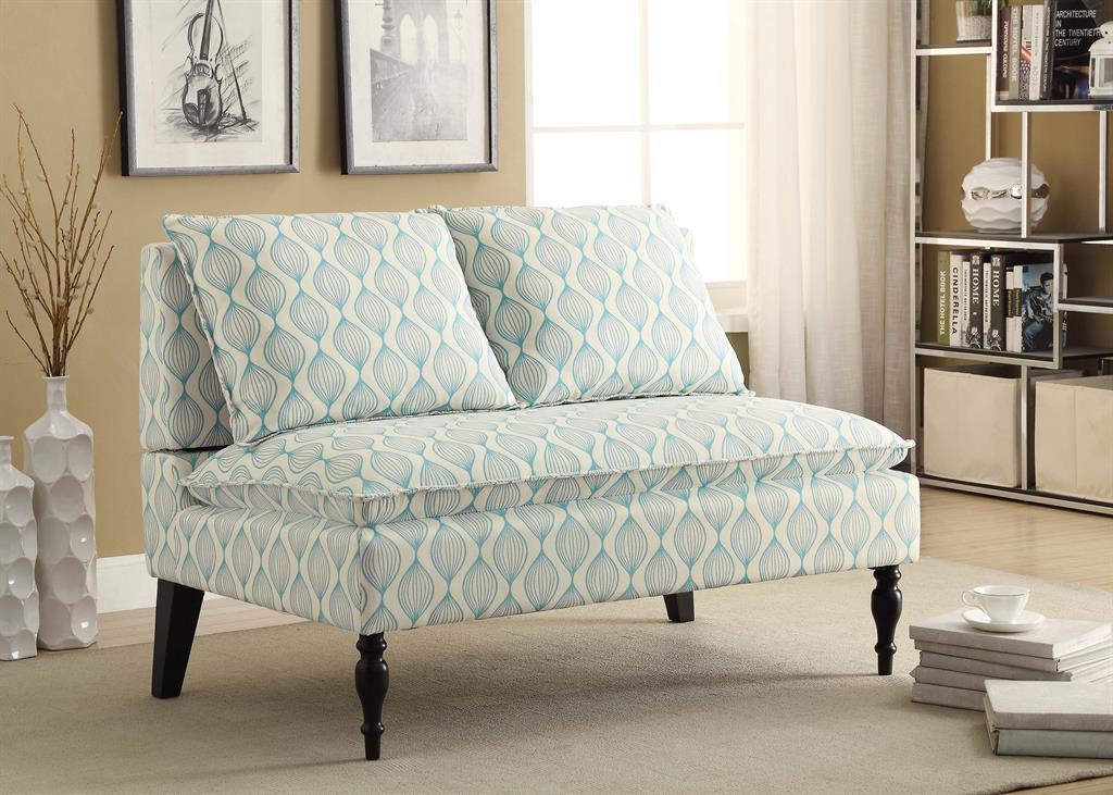Pulaski Banquette Upholstered - Pattern Blue - Image 3