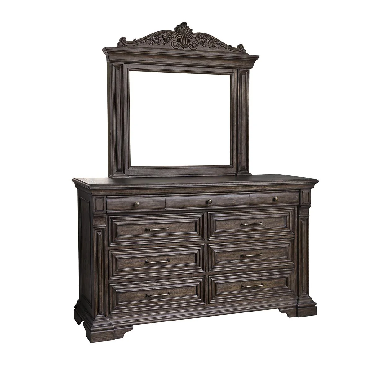 Pulaski Bedford Heights Mirror in Estate Brown - Image 3