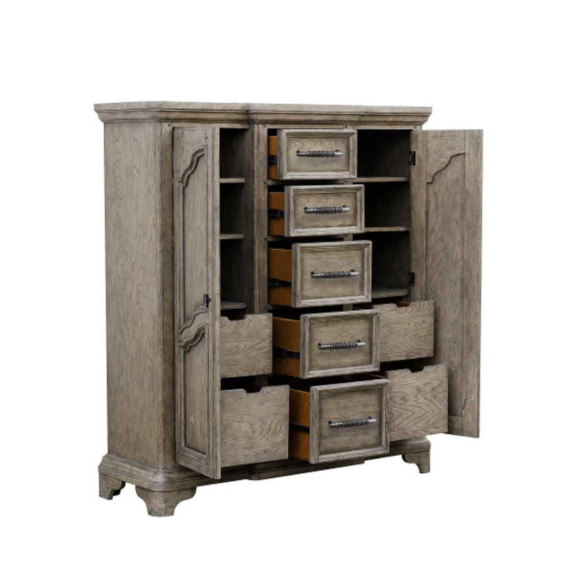 Pulaski Bristol Drawer Door Chest in Elm Brown - Image 5