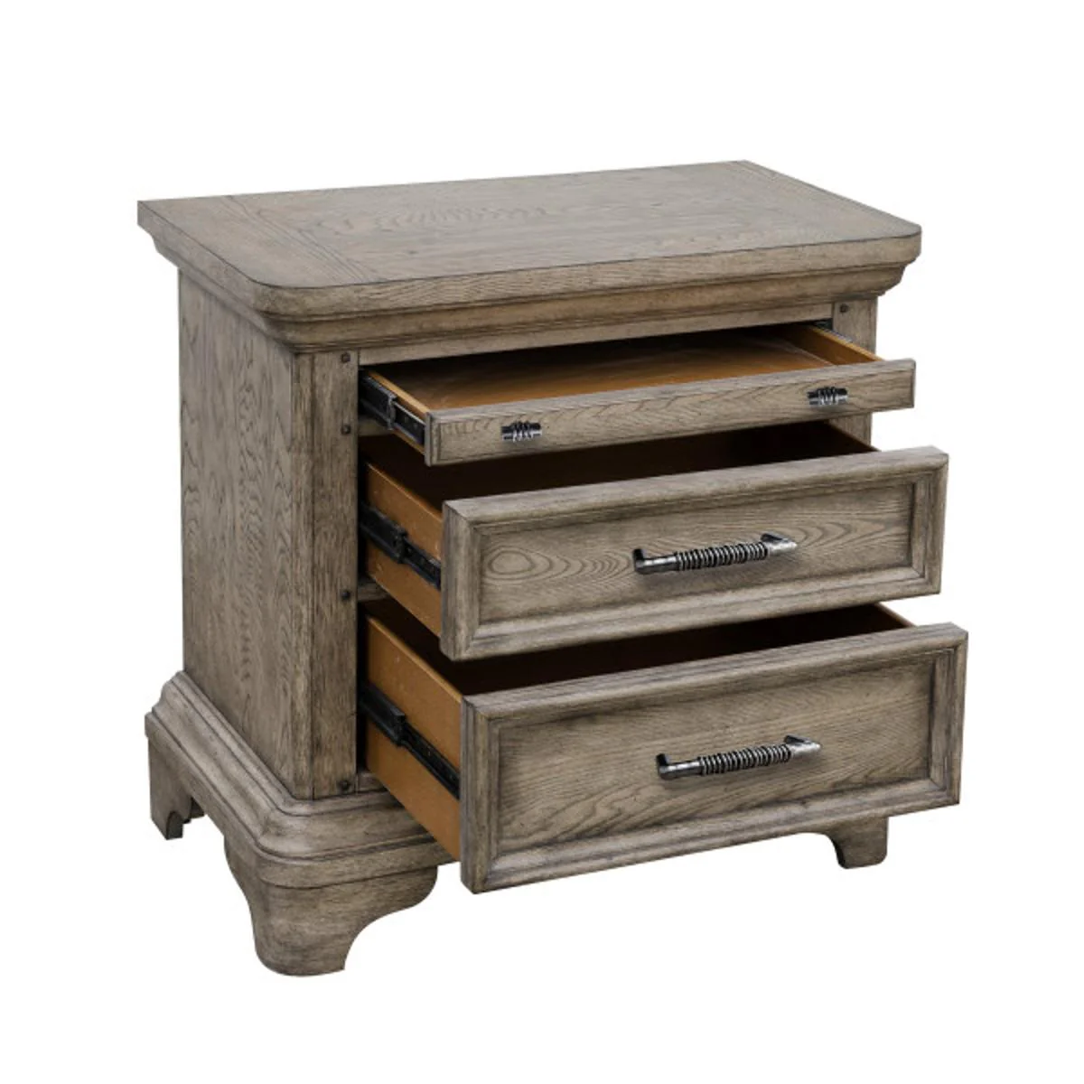 Pulaski Bristol Nighstand in Elm Brown in - Image 4