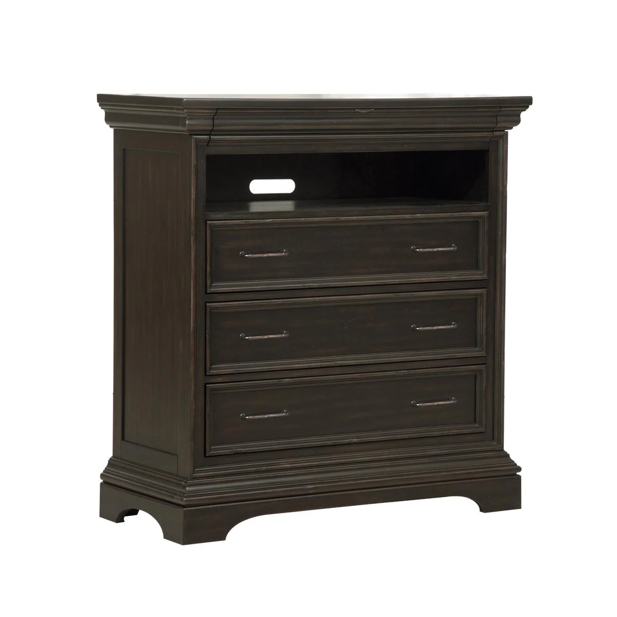 Pulaski Caldwell Media Chest in Dark Wood - Image 2