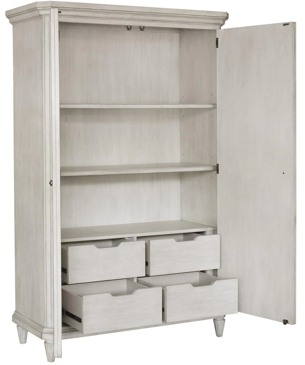 Pulaski Campbell Street 4 Drawer Armoire in Vanilla Cream - Image 4