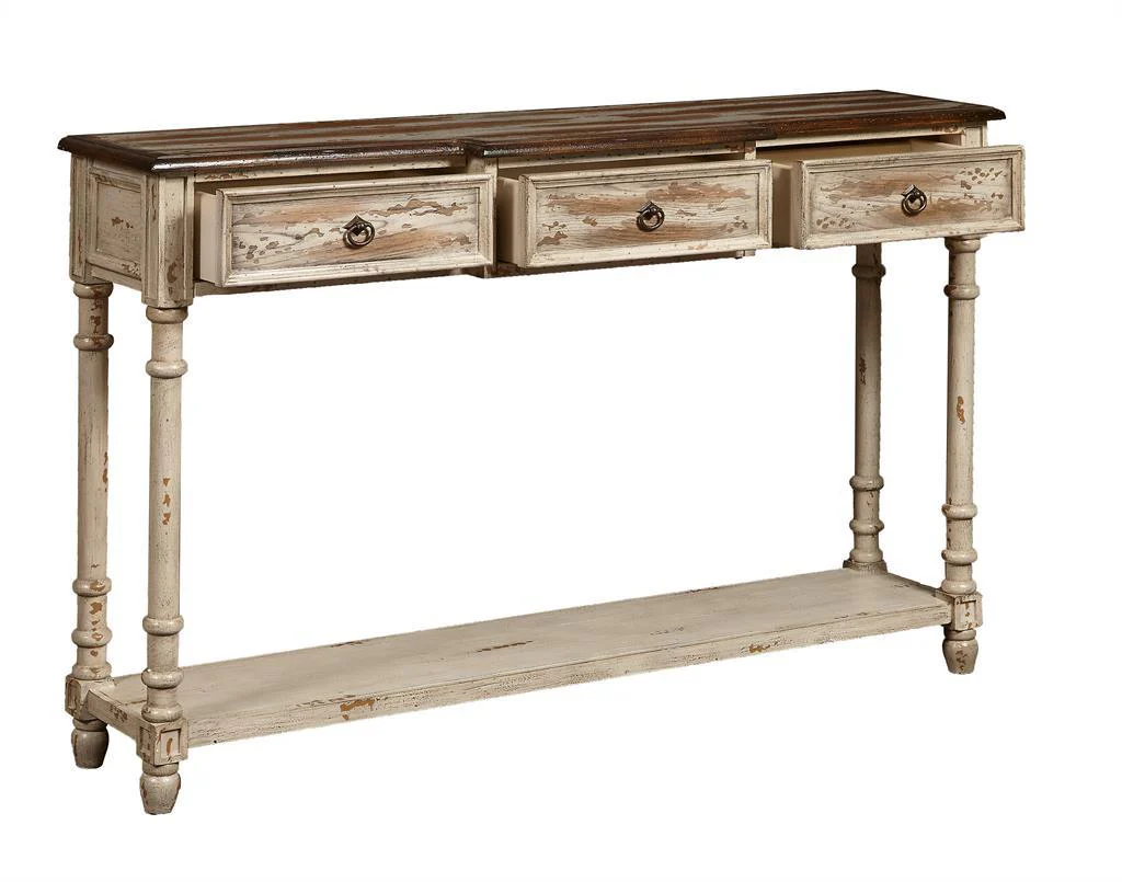 Pulaski Distressed Drawer Console Table - Image 2