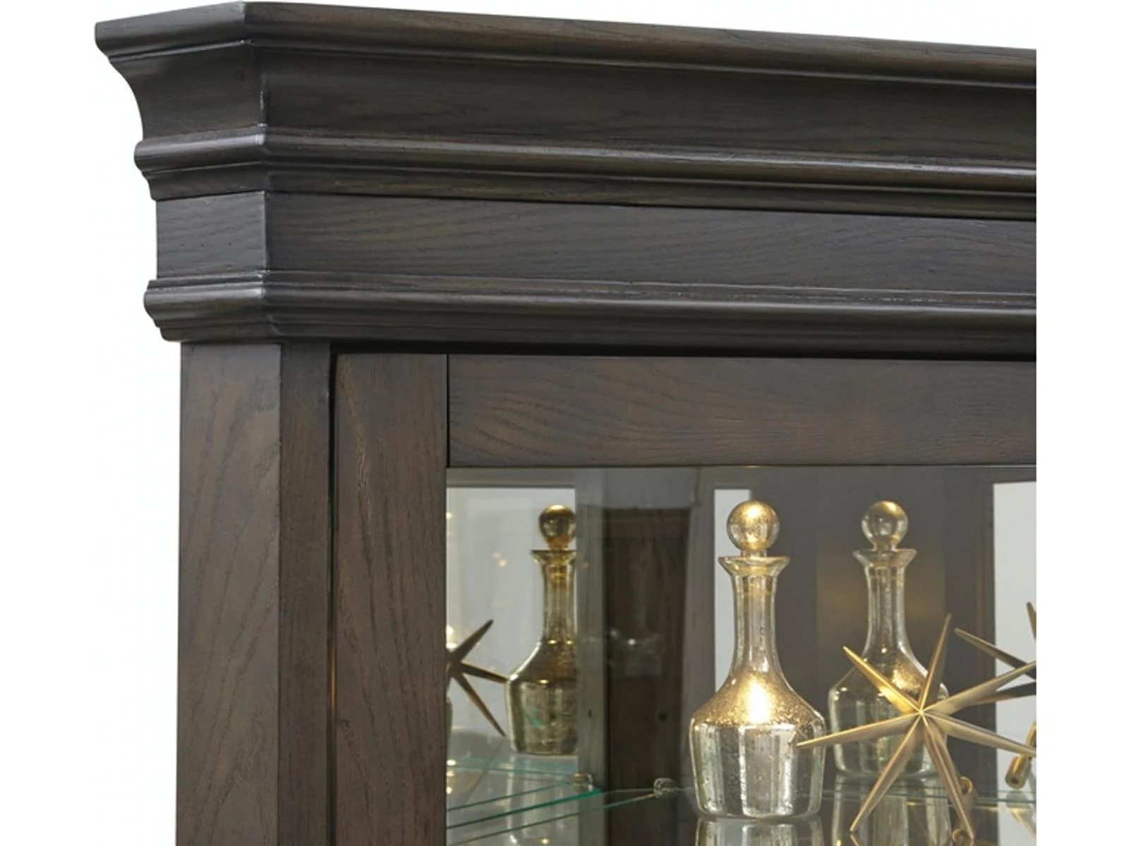 Pulaski Corner Curio in Oak Brown - Image 2