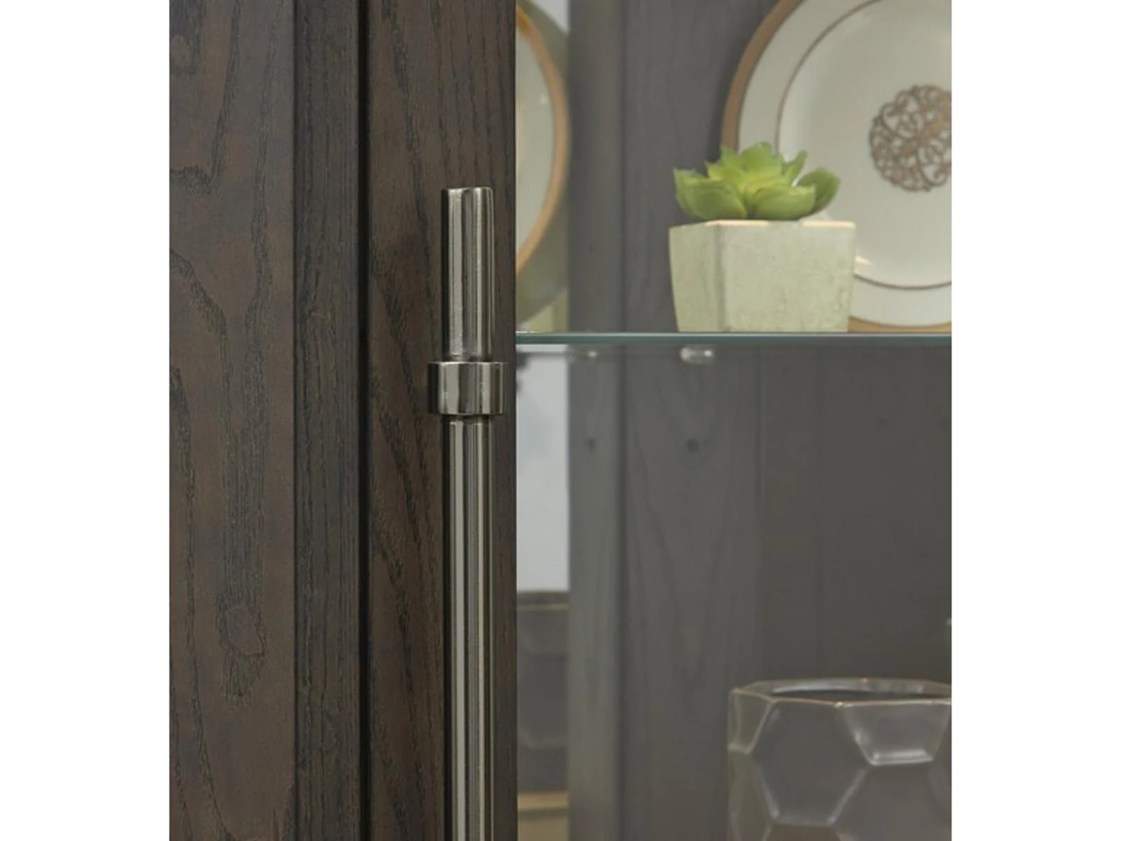Pulaski Corner Curio in Oak Brown - Image 3
