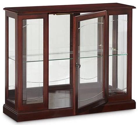 Pulaski Curio Console in Ridgewood Cherry - Image 2