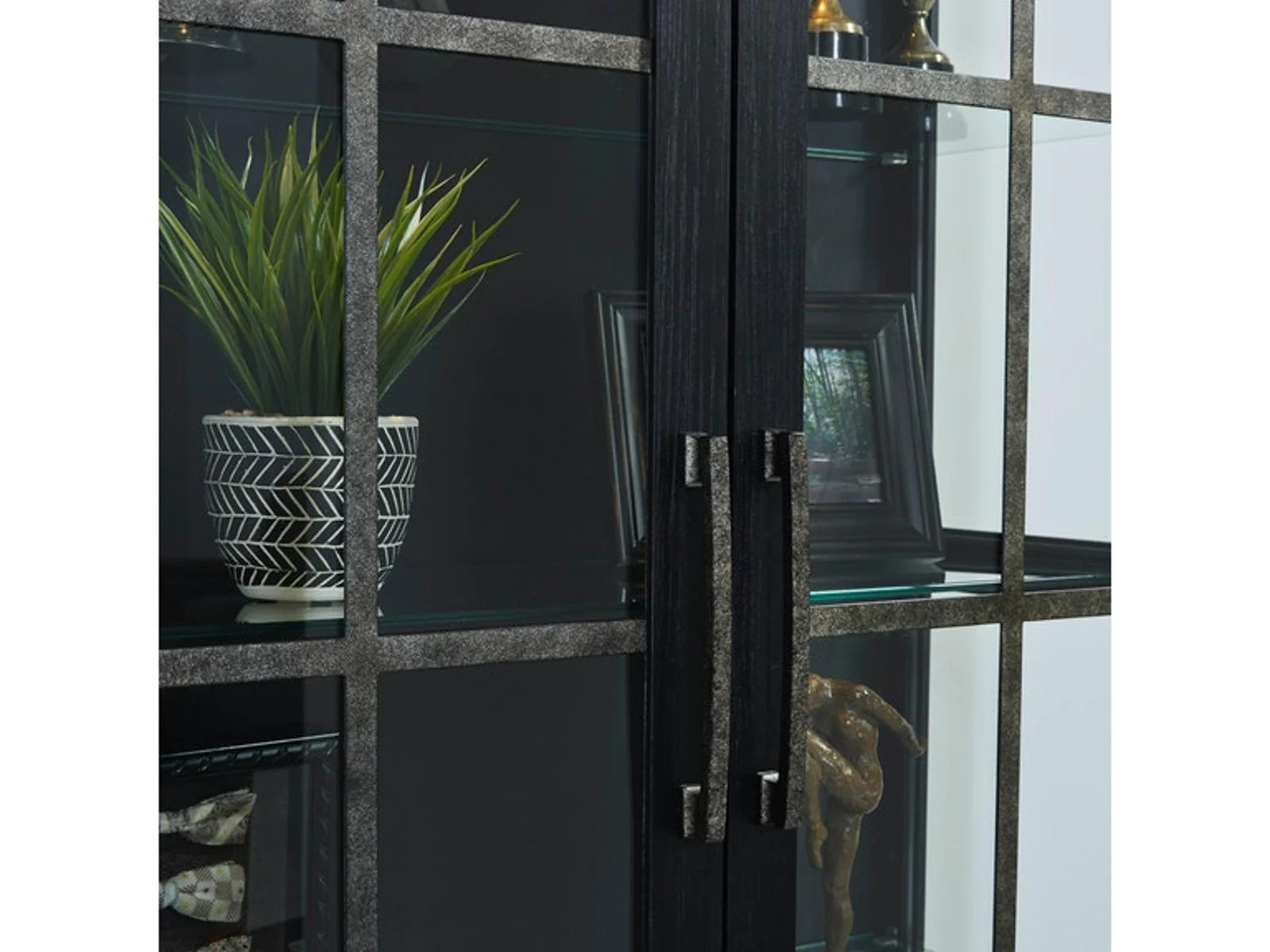 Pulaski Door Curio in Black - Image 2