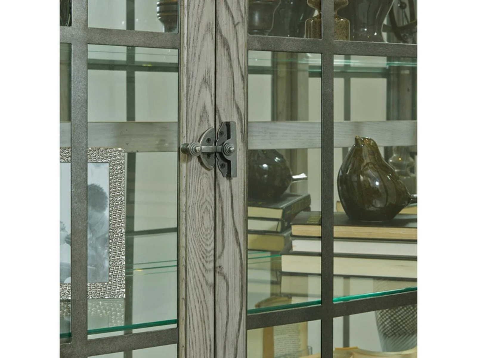 Pulaski Door Curio in Gray Weathered - Image 2
