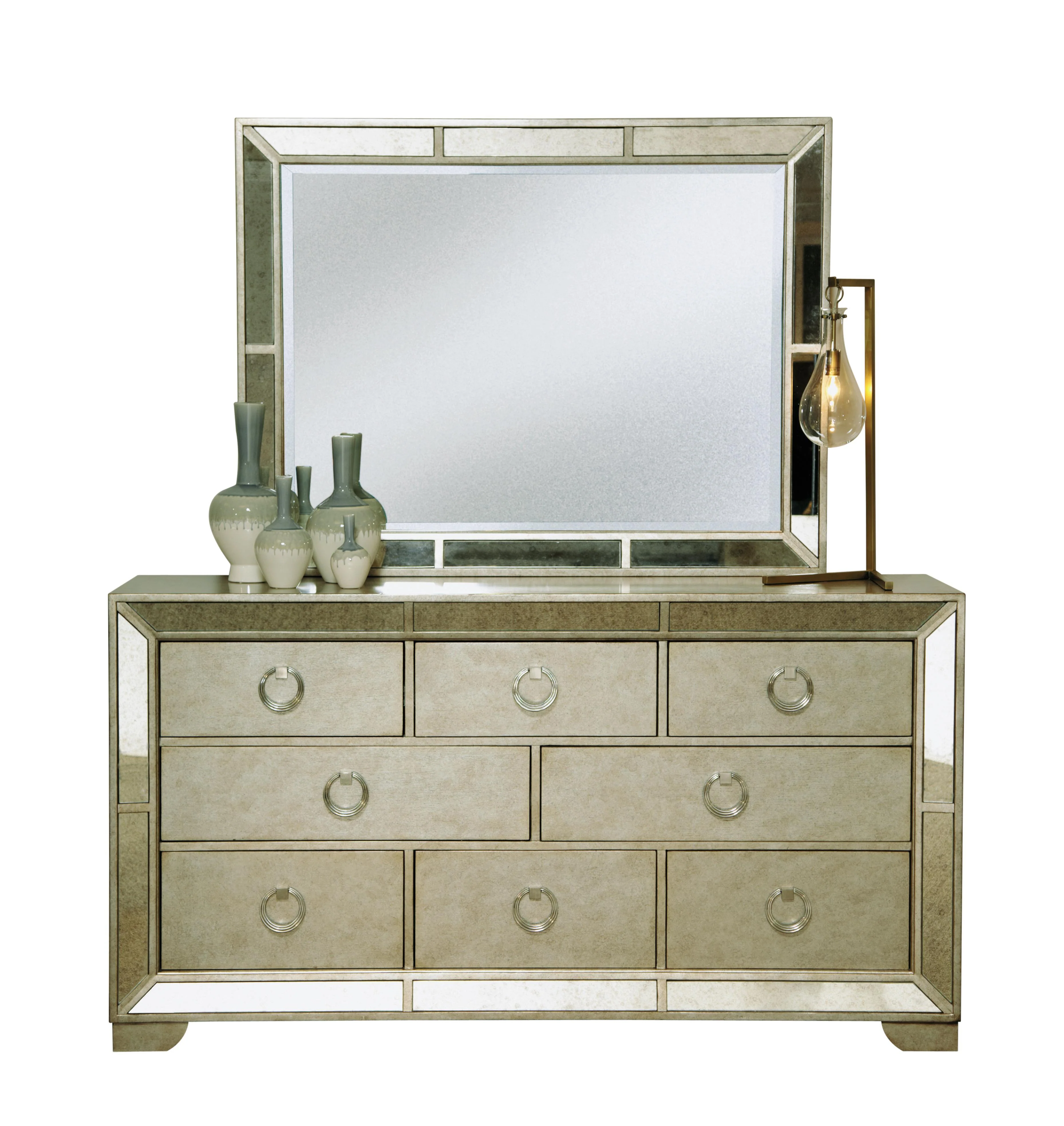 Pulaski Farrah 8 Drawer Dresser in Metallic - Image 2