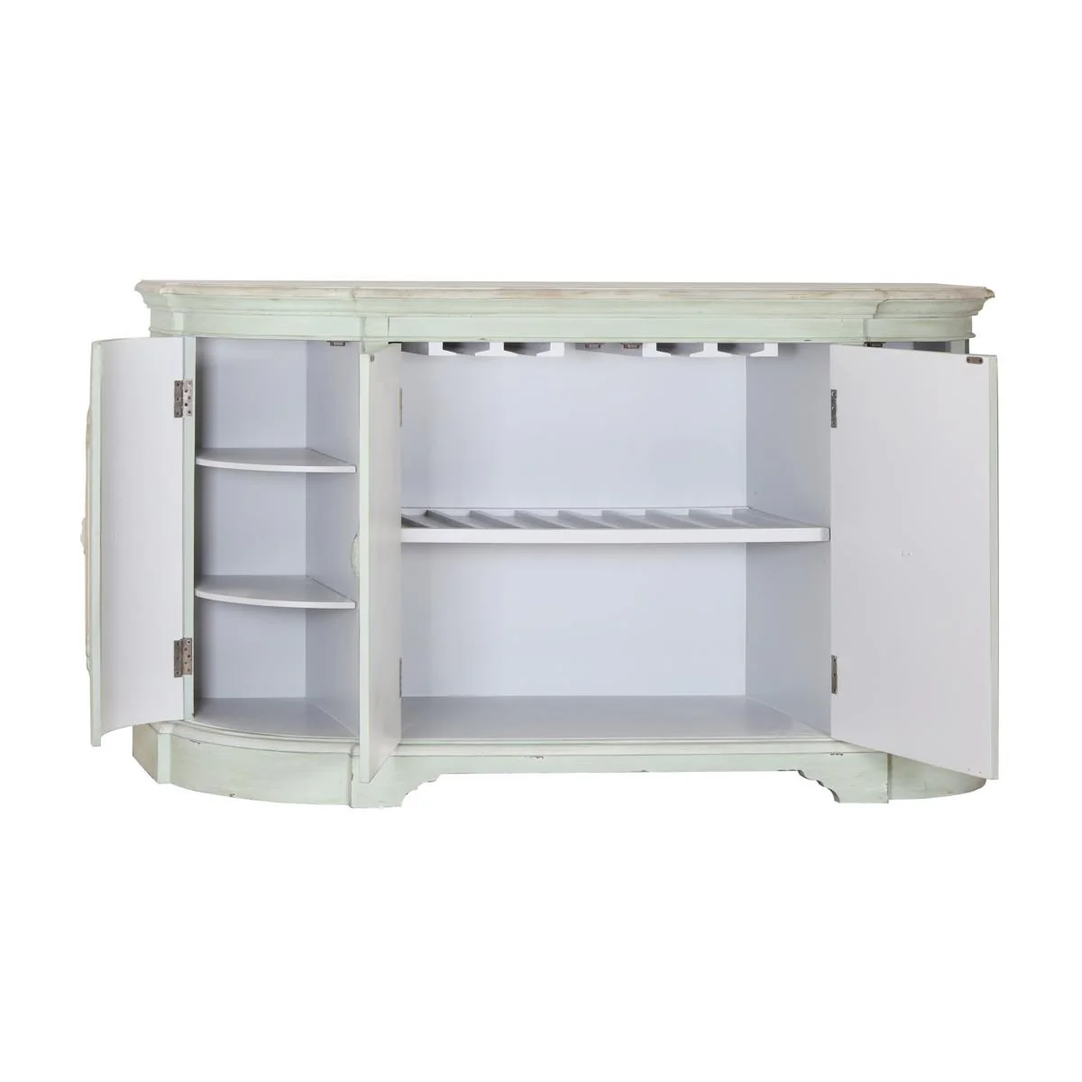 Pulaski Framed Four Door Tri-Tone Wine Sideboard - Image 3