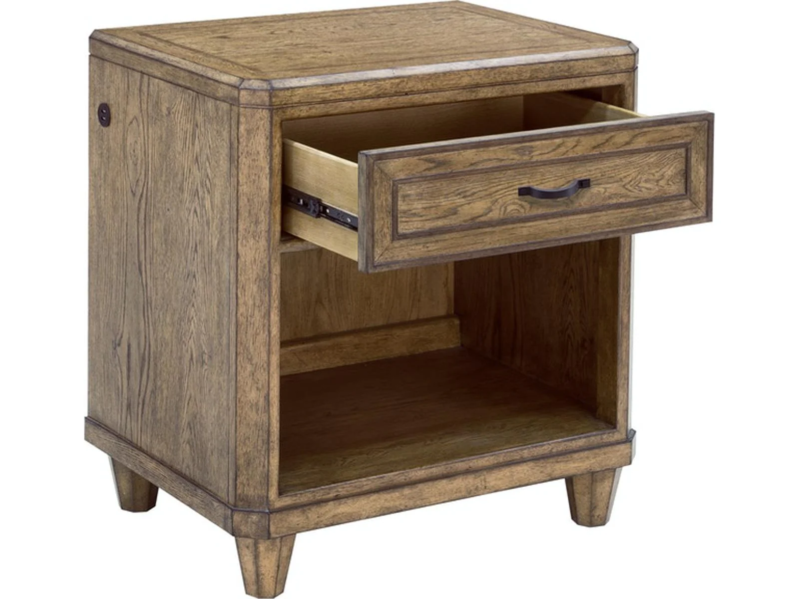 Pulaski Furniture Anthology Open Nightstand in Medium Wood - Image 3