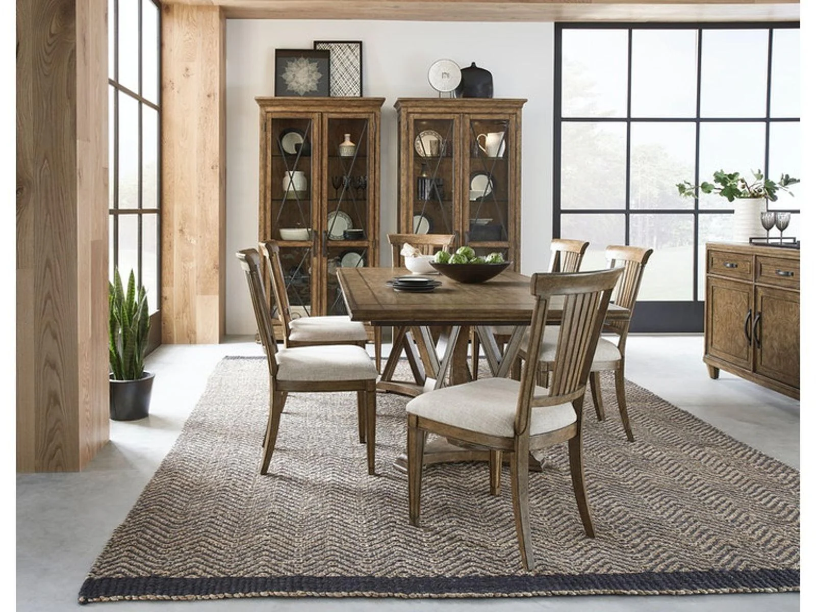 Pulaski Furniture Anthology Side Chair in Medium Wood (Set of 2) - Image 2