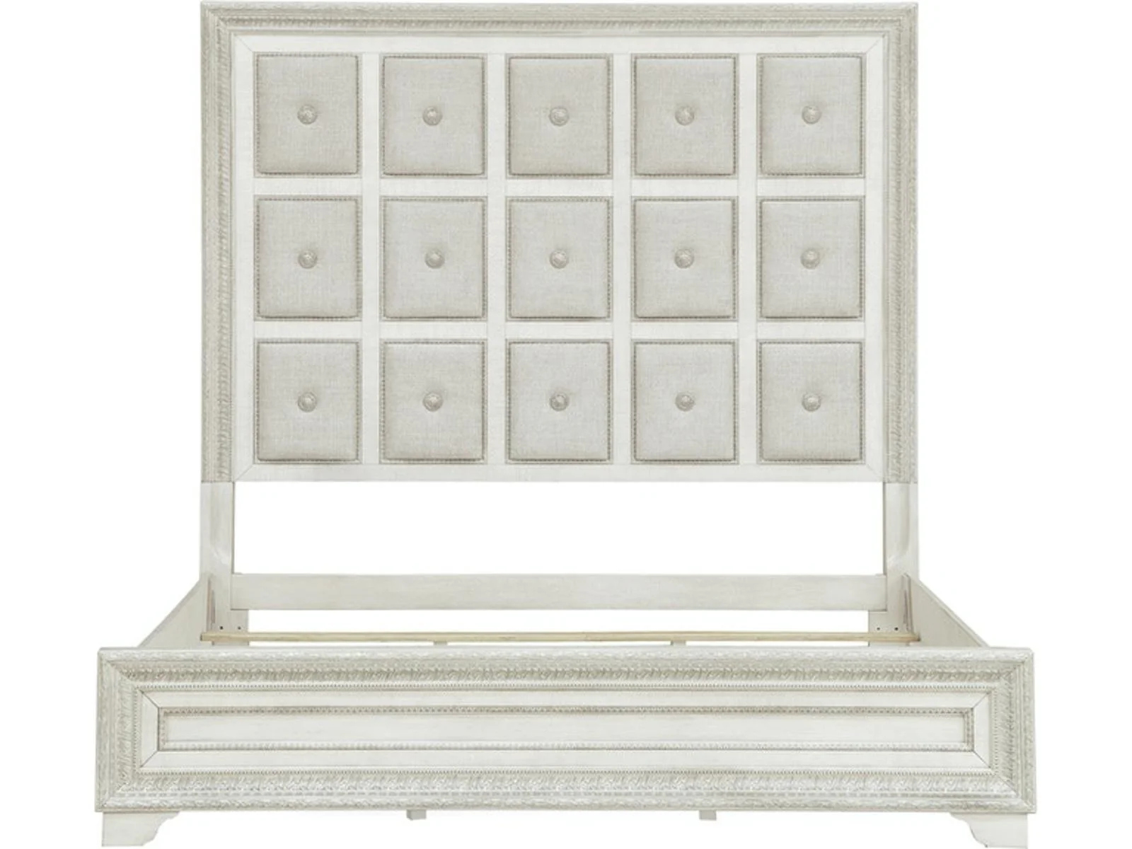 Pulaski Furniture Camila King Upholstered Bed in Light Wood - Image 2