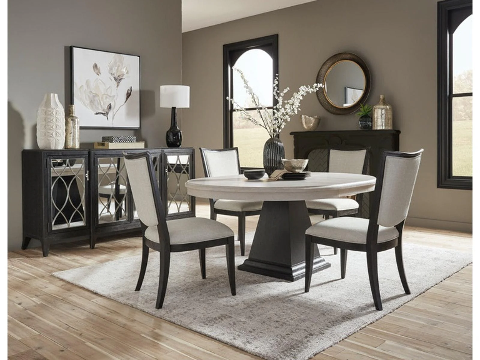 Pulaski Furniture Lex Street Round Dining Table in White - Image 4