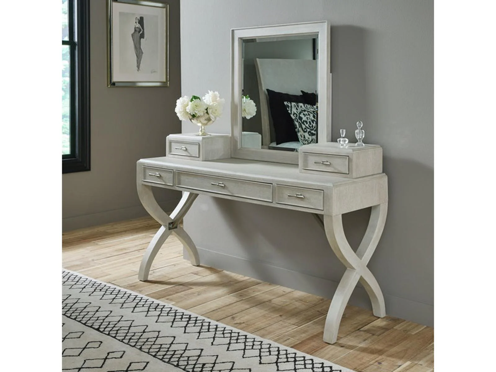 Pulaski Furniture Lex Street Vanity Mirror in White - Image 4