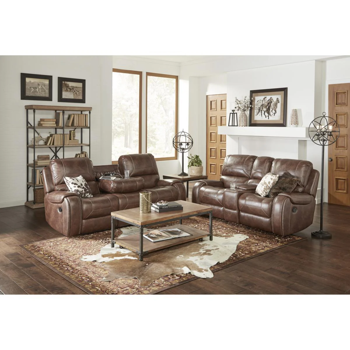 Pulaski Glider Recliner Loveseat with Storage and Charging Station - Image 4