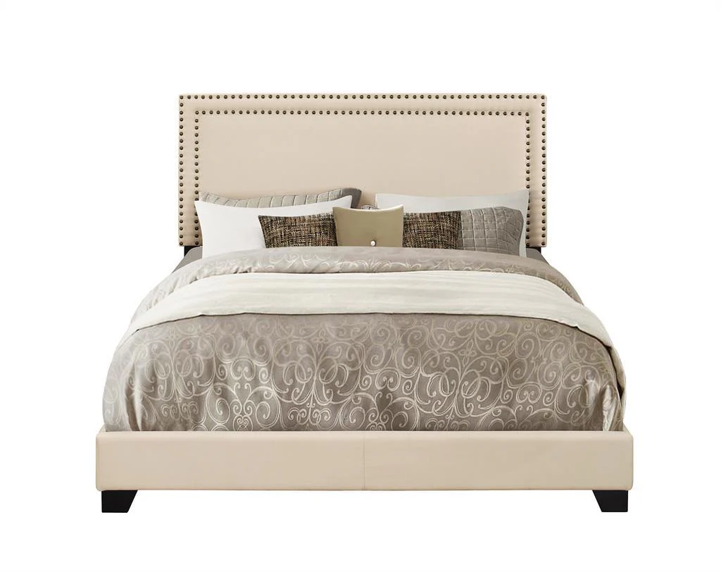 Pulaski King Upholstered Bed in Cream - Image 4