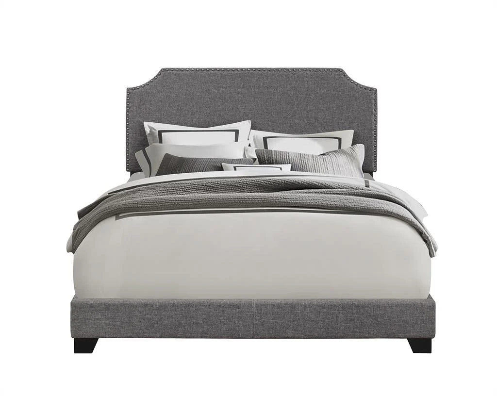Pulaski King Upholstered Bed in Stone - Image 2