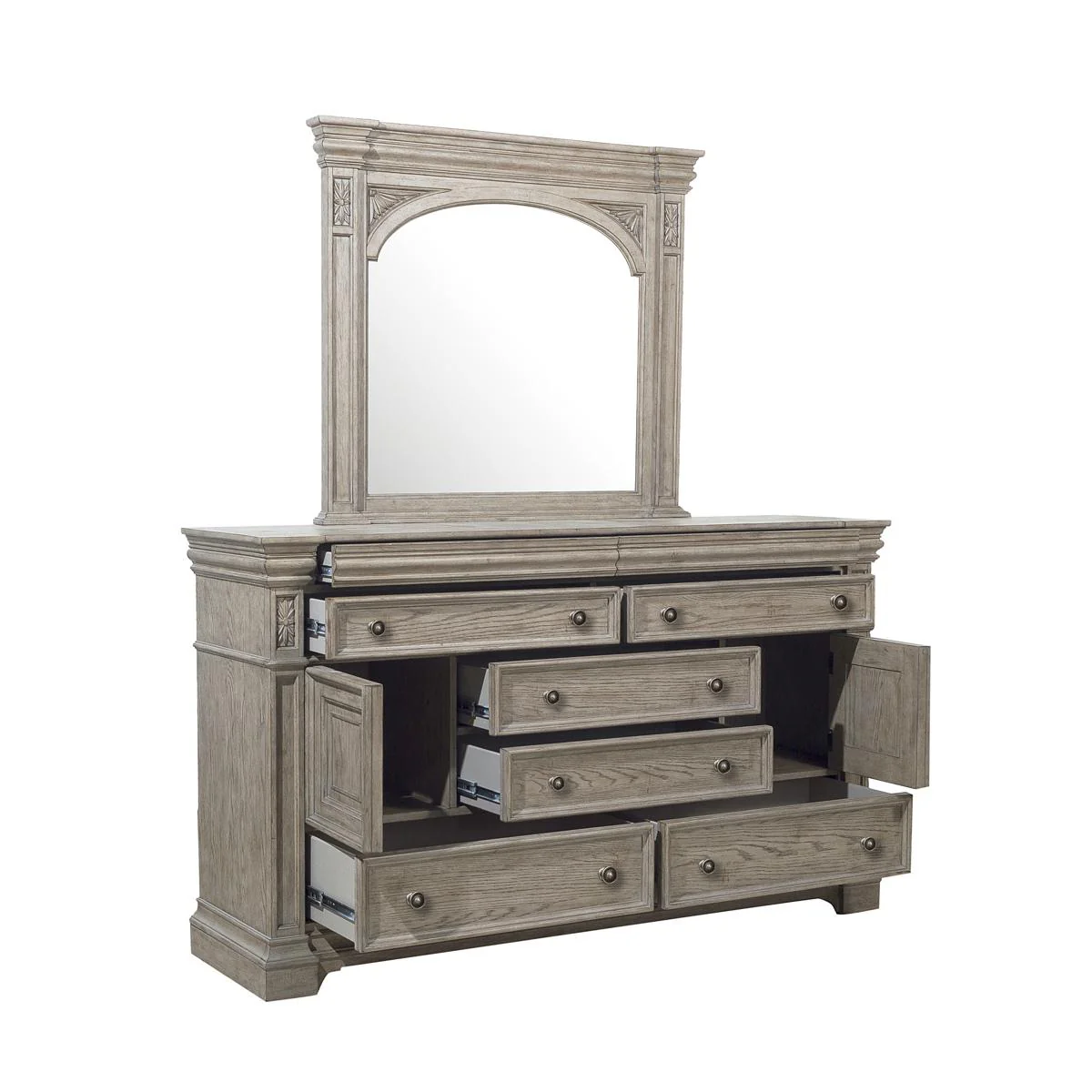Pulaski Kingsbury Dresser in Gray - Image 4