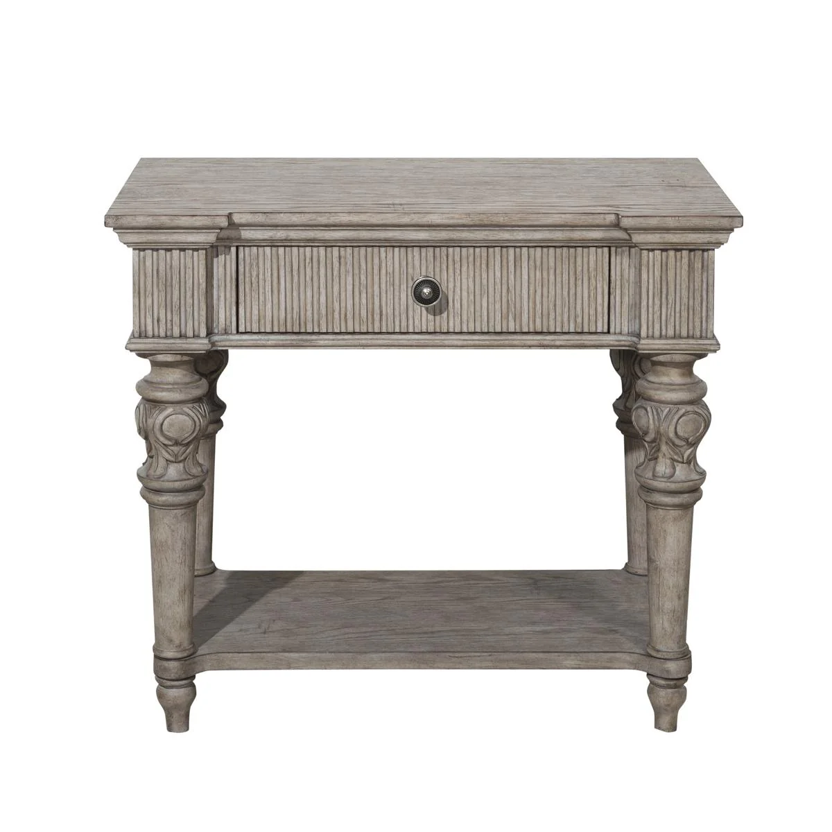 Pulaski Kingsbury Open Nightstand in Gray - Image 2
