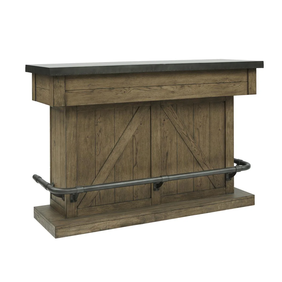 Pulaski Light Oak Metal Top Bar in Light Oak - Image 2