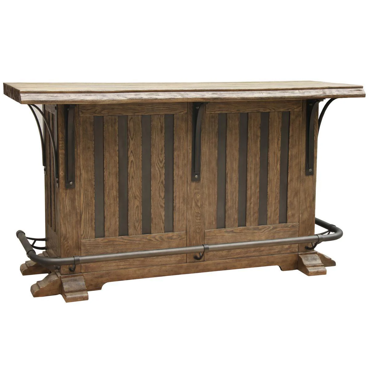 Pulaski Live Edge Wooden Home Bar - Image 2