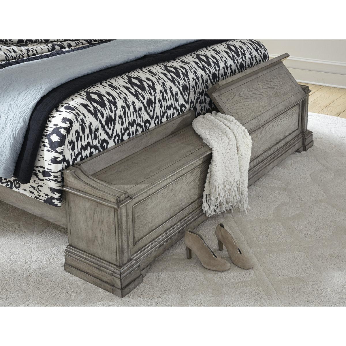 Pulaski Madison Ridge King Panel Bed with Blanket Chest Footboard in Heritage Taupe������P091-BR-K4 - Image 3