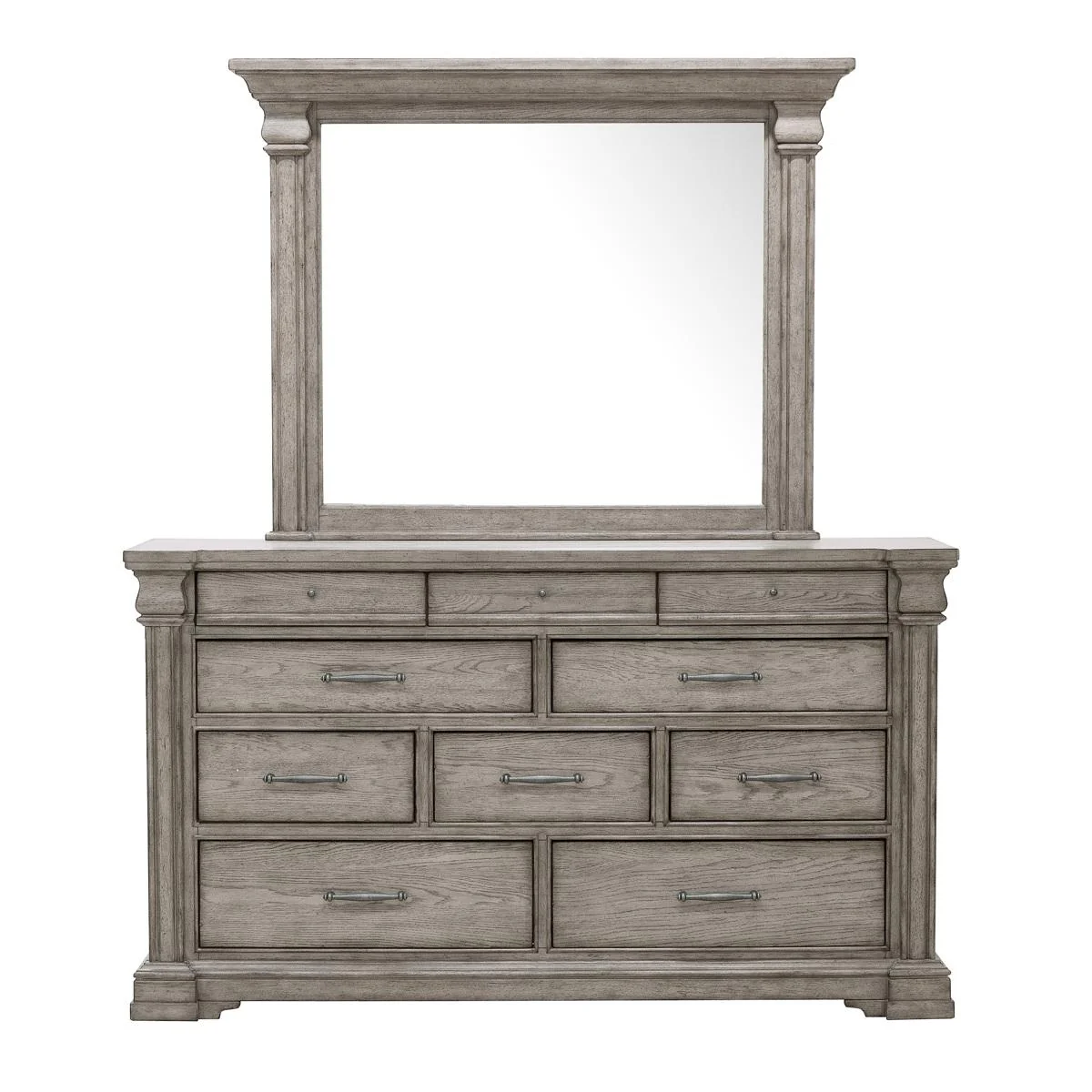 Pulaski Madison Ridge Mirror in Heritage Taupe - Image 2