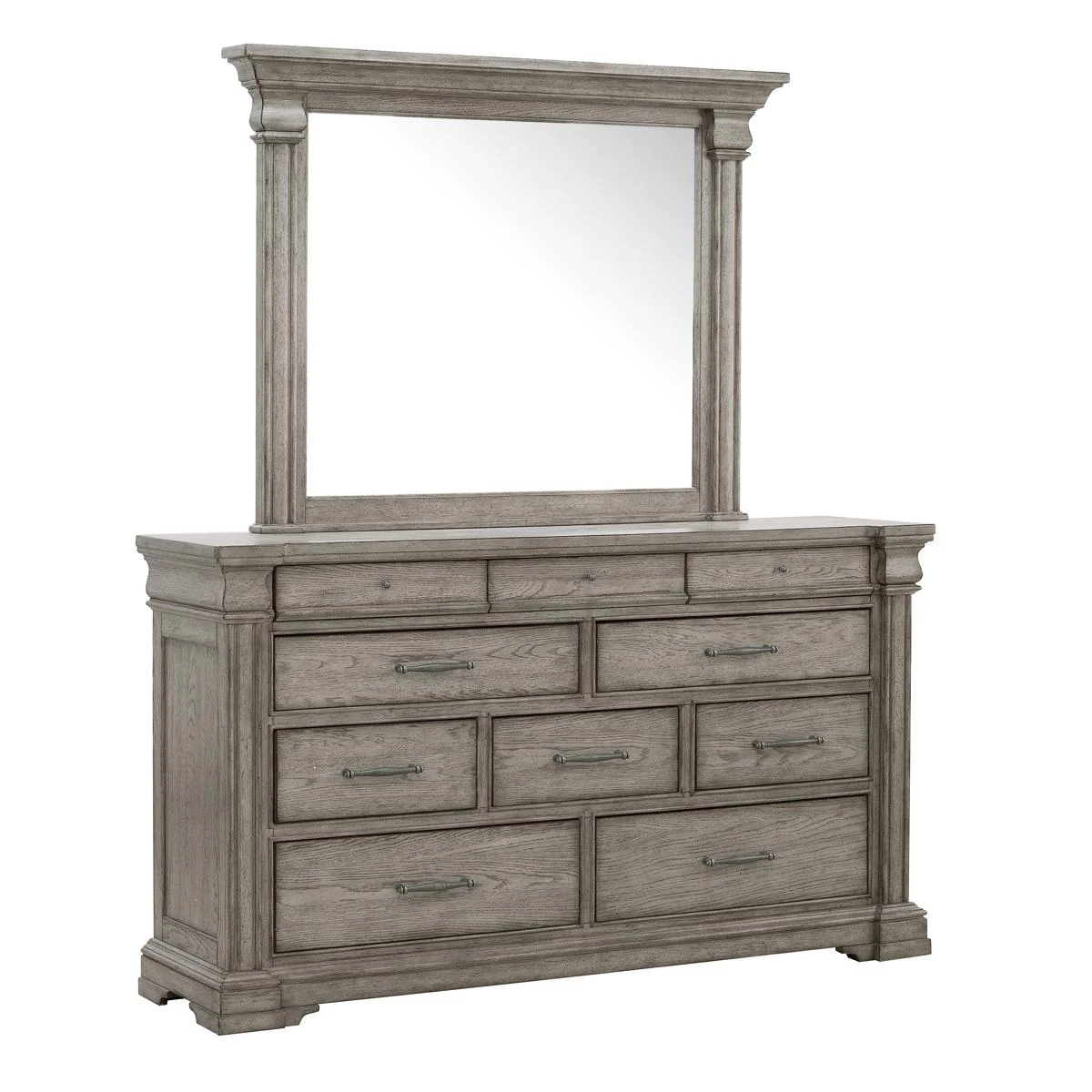 Pulaski Madison Ridge Mirror in Heritage Taupe - Image 3