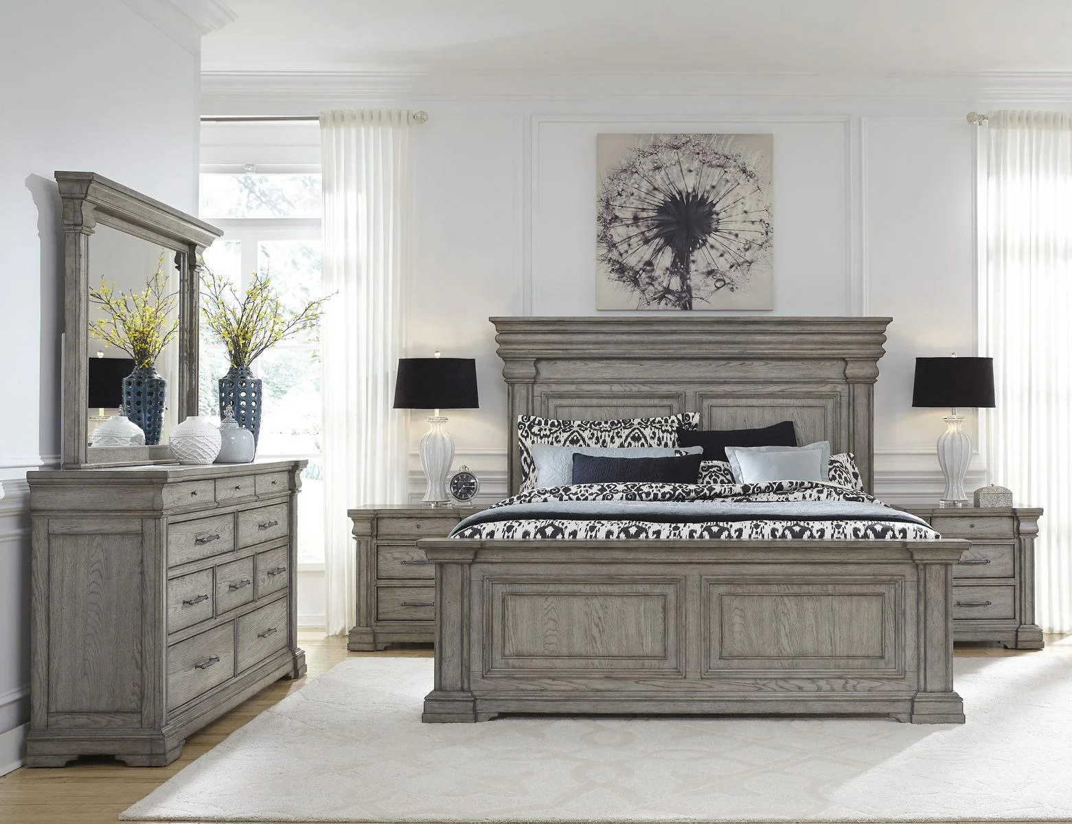 Pulaski Madison Ridge Mirror in Heritage Taupe - Image 5