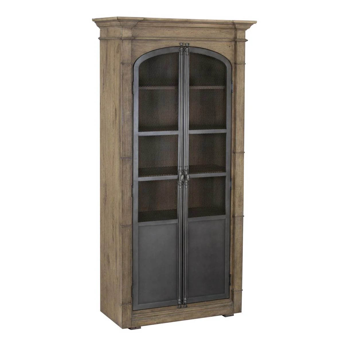 Pulaski Metal Door Light Oak Display Cabinet - Image 2